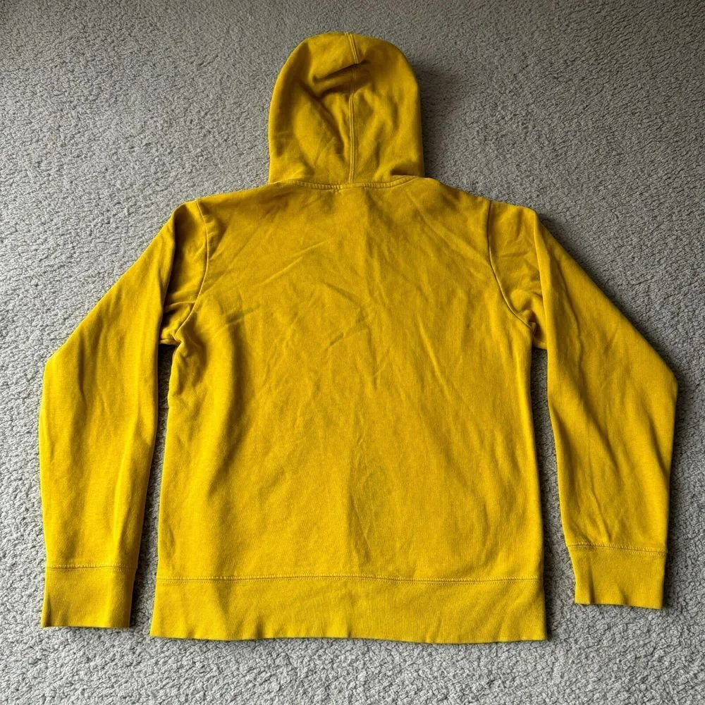 The North Face‎ Hoodie Mens Small Yellow Sweater Sweatshirt Outdoor Fleece Lined